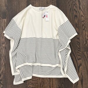 Vineyard Vines Cream Knit Poncho